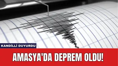 Kandilli Duyurdu: Amasya'da Deprem Oldu!