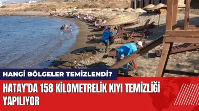 Hatay'da 158 kilometrelik kıyı temizliği yapılıyor