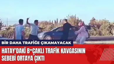 Hatay'daki b*çaklı trafik kavgasının sebebi ortaya çıktı