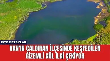 Van'ın Çaldıran ilçesinde keşfedilen gizemli göl ilgi çekiyor