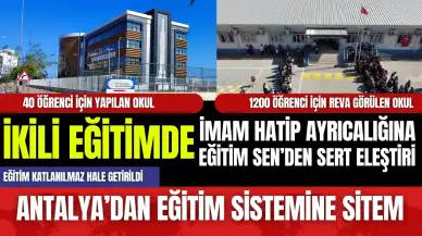 İkili eğitimde İmam hatip ayrıcalığına Eğitim Sen’den sert eleştiri