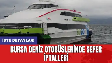 Bursa Deniz Otobüslerinde sefer iptalleri