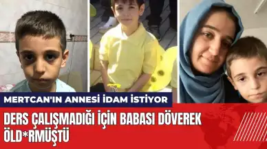 Ders çalışmadığı için babası öld*rmüştü Mertcan'ın annesi idam istiyor