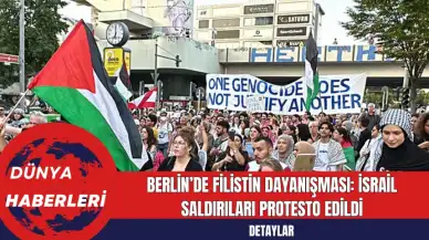 Berlin’de Filistin Dayanışması: İsrail Saldırıları Protesto Edildi