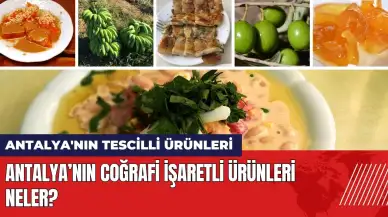 Antalya’nın coğrafi işaretli ürünleri neler? Antalya'nın tescilli ürünleri