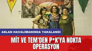 MİT ve TEM'den P*K'ya nokta operasyon: Aslan havalimanında yakalandı