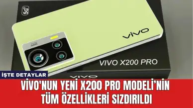 Vivo'nun Yeni X200 Pro Modeli'nin Tüm Özellikleri Sızdırıldı