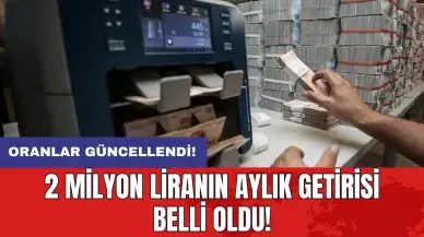 Oranlar güncellendi: 2 milyon liranın aylık getirisi belli oldu!