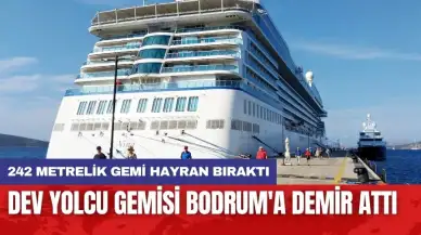 Dev yolcu gemisi Bodrum'a demir attı