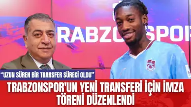 Trabzonspor'un Yeni Transferi İçin İmza Töreni Düzenlendi