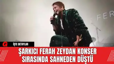 Şarkıcı Ferah Zeydan Konser Sırasında Sahneden Düştü