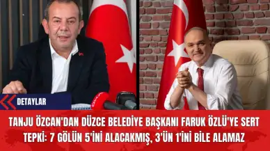 Bolu Belediye Başkanı Tanju Özcan'dan Düzce Belediye Başkanı Faruk Özlü'ye Sert Tepki: 7 Gölün 5'ini Alacakmış, 3'ün 1'ini Bile Alamaz