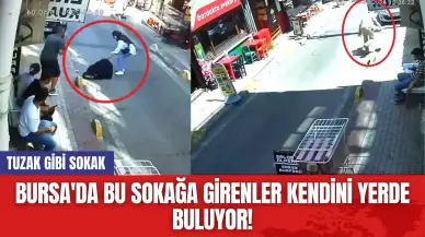 Bursa'da bu sokağa girenler kendini yerde buluyor! Tuzak gibi sokak