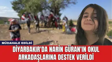 Diyarbakır'da Narin Güran'ın Okul Arkadaşlarına Destek Verildi