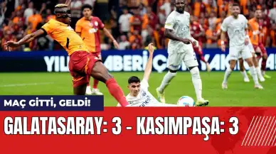 Maç gitti geldi: Galatasaray - Kasımpaşa maç özeti