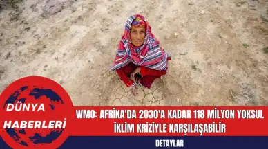 WMO: Afrika'da 2030'a Kadar 118 Milyon Yoksul İklim Kriziyle Karşılaşabilir