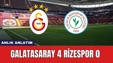 Galatasaray Rizespor Maçı Ne Zaman Saat Kaçta Hangi Kanalda?