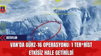 Van'da GÜRZ-16 Operasyonu: 1 Ter*rist Etkisiz Hale Getirildi