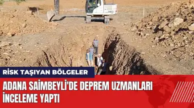 Adana Saimbeyli'de deprem uzmanları riskli bölgelerde inceleme yaptı