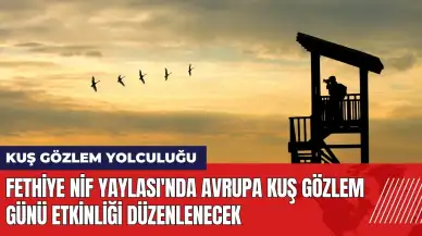 Fethiye Nif Yaylası'nda Avrupa Kuş Gözlem Günü etkinliği