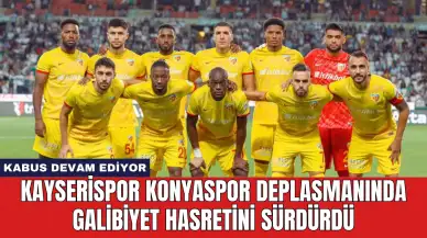 Kayserispor Konyaspor Deplasmanında Galibiyet Hasretini Sürdürdü