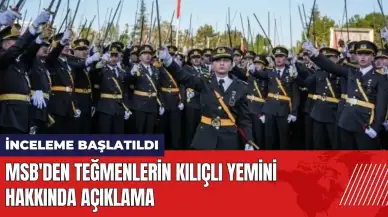 MSB'den teğmenlerin kılıçlı yemini hakkında açıklama