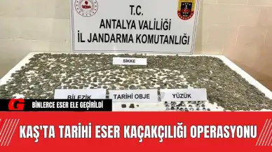 Kaş'ta Tarihi Eser Kaçakçılığı Operasyonu: Binlerce Eser Ele Geçirildi