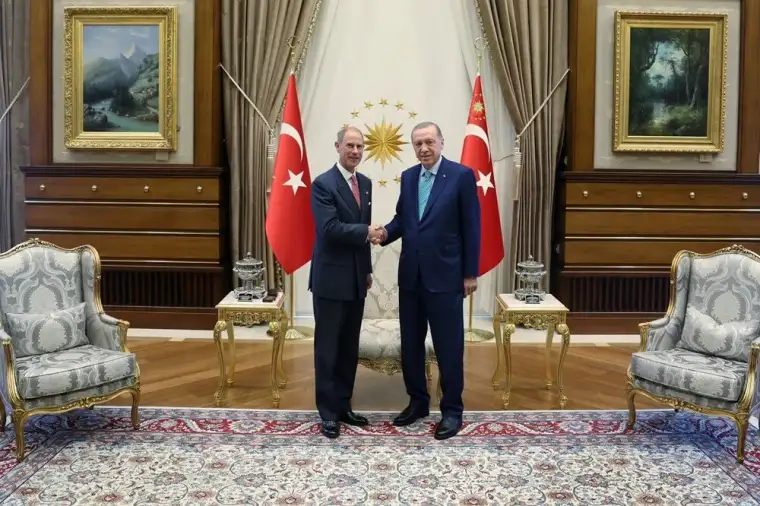 Cumhurbaşkanı Erdoğan Prens Edward'ı kabul etti 3