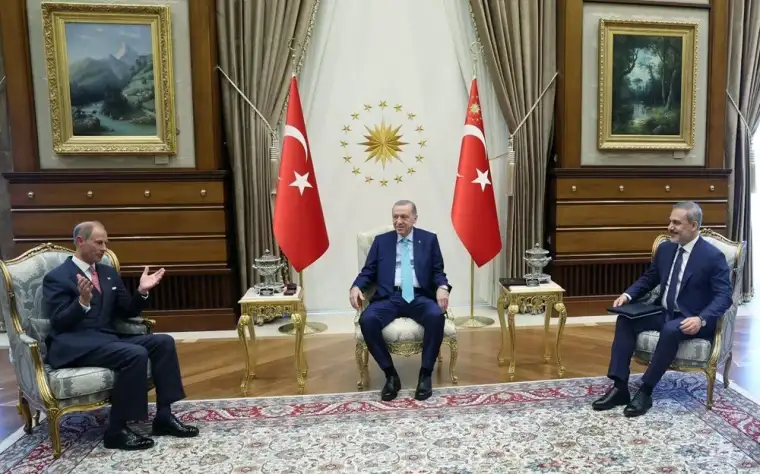 Cumhurbaşkanı Erdoğan Prens Edward'ı kabul etti 1