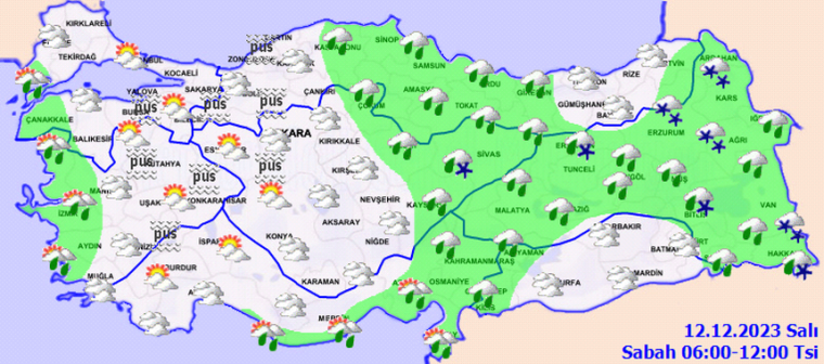 Bugün hava nasıl olacak? 12 Aralık hava durumu tahminleri  5