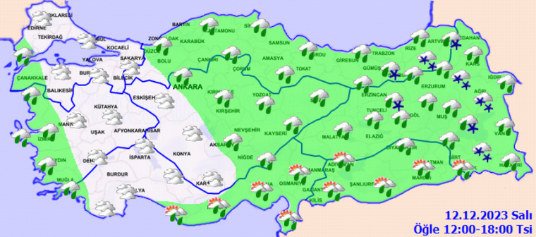 Bugün hava nasıl olacak? 12 Aralık hava durumu tahminleri  4