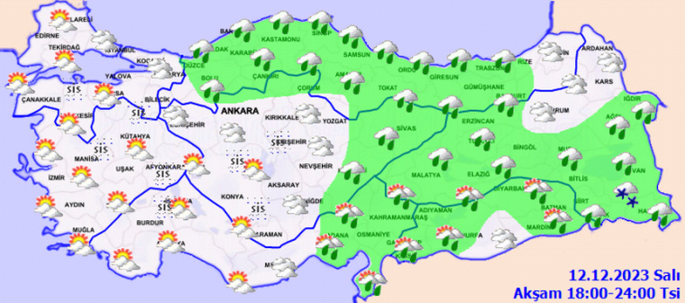 Bugün hava nasıl olacak? 12 Aralık hava durumu tahminleri  3