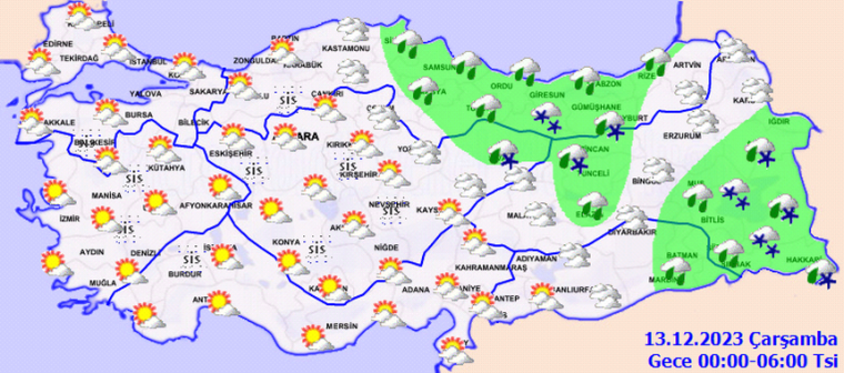 Bugün hava nasıl olacak? 12 Aralık hava durumu tahminleri  2