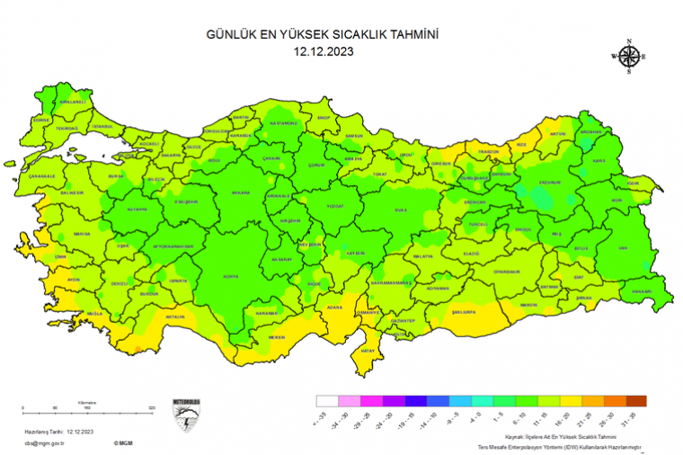 Bugün hava nasıl olacak? 12 Aralık hava durumu tahminleri  8