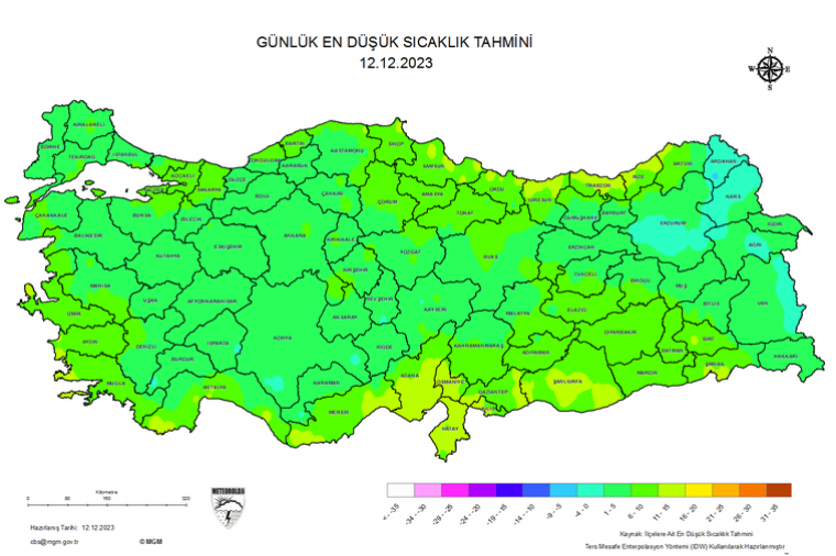 Bugün hava nasıl olacak? 12 Aralık hava durumu tahminleri  6