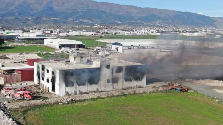 Hatay Antakya'da fabrika yangını! 6