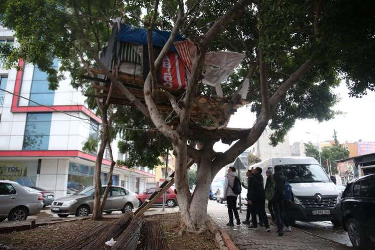 Mersin'de ağaçkondu yaptılar! Gören dönüp bir daha bakıyor 2