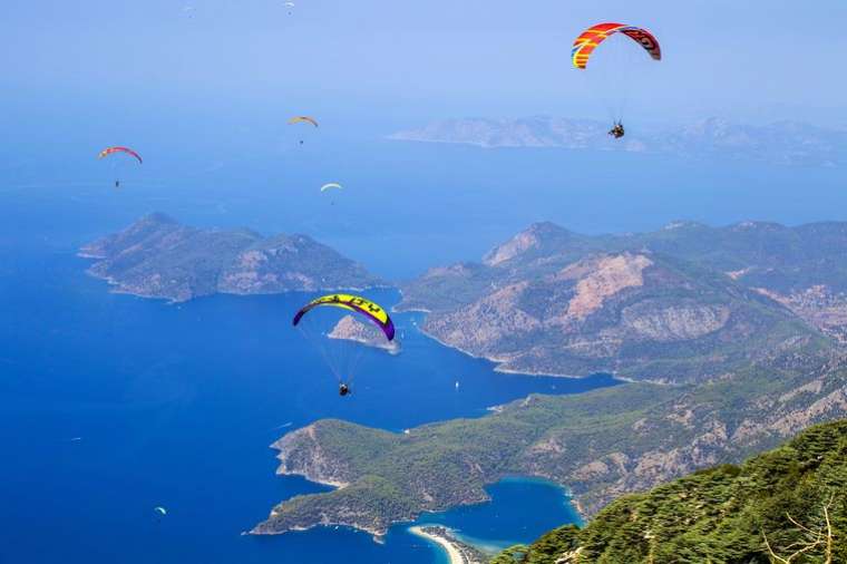 Ölüdeniz'de yamaç paraşütü rekoru! Babadağ’dan 233 binden fazla uçuş yapıldı 1