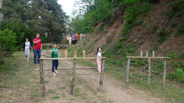 Ormanlık alanda 'Köyvayvır' adında spor parkuru oluşturuldu 4