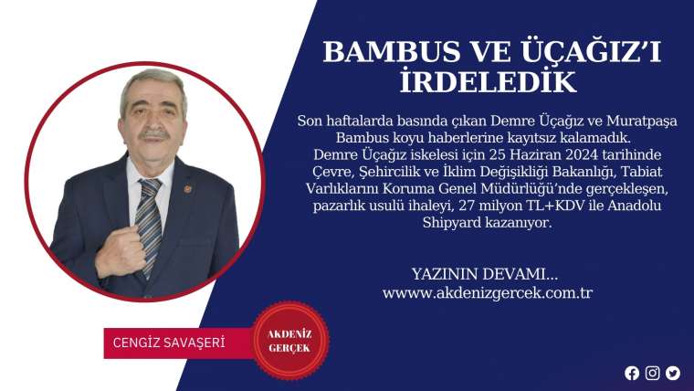 BAMBUS VE ÜÇAĞIZ’I İRDELEDİK