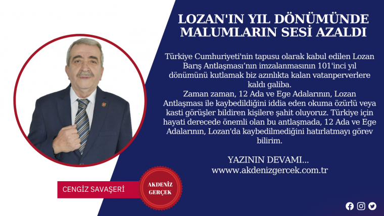 Lozan'ın yıl dönümünde malumların sesi azaldı