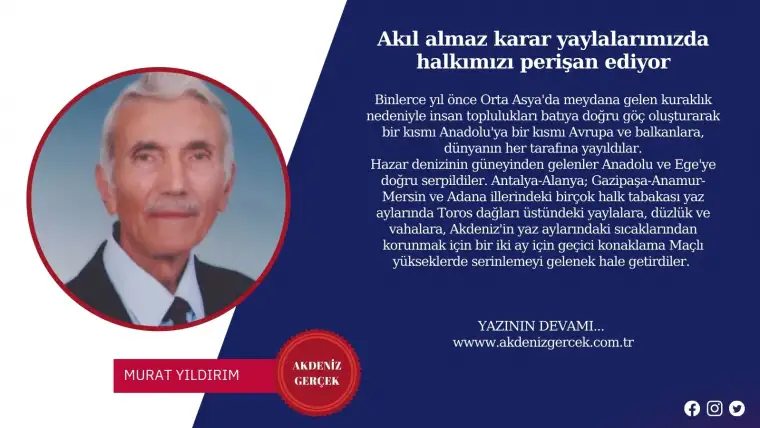 Akıl almaz karar yaylalarımızda halkımızı perişan ediyor