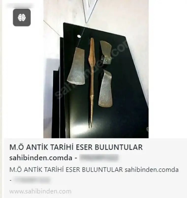 Tarihi Eserler İlan Sitesinde Satışa Çıktı!