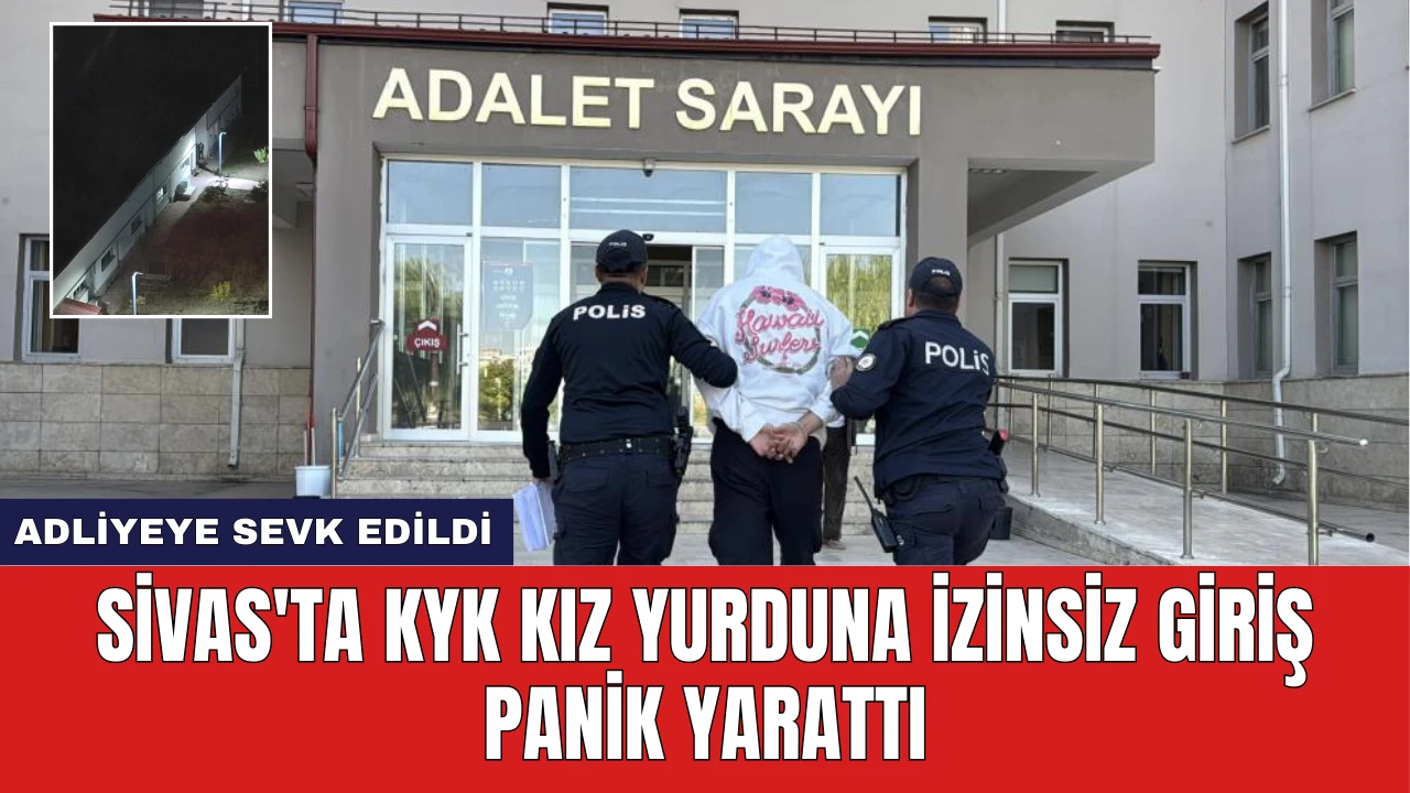 Sivas'ta KYK Kız Yurduna İzinsiz Giriş Panik Yarattı