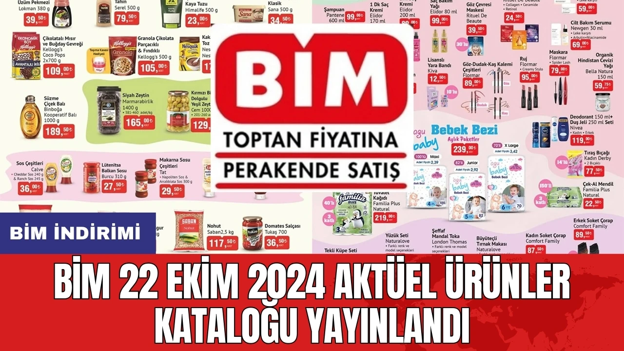 BİM 22 Ekim 2024 Aktüel Ürünler Kataloğu Yayınlandı