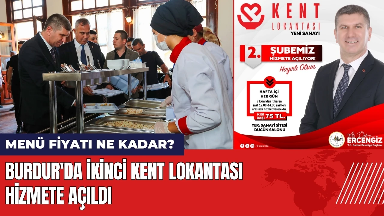 Burdur'da ikinci Kent Lokantası açıldı! Menü fiyatı ne kadar?