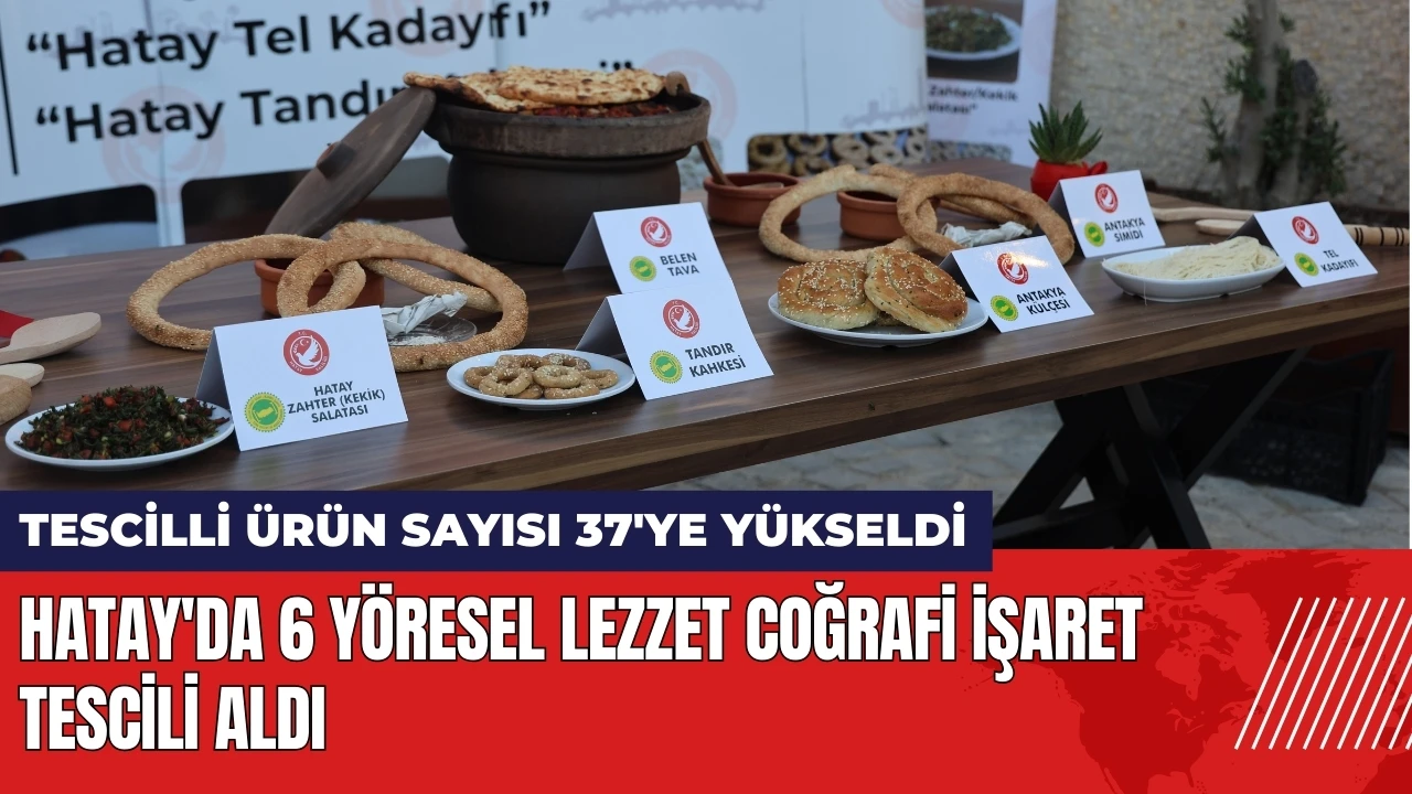 Hatay'da 6 yöresel lezzet coğrafi işaret tescili aldı