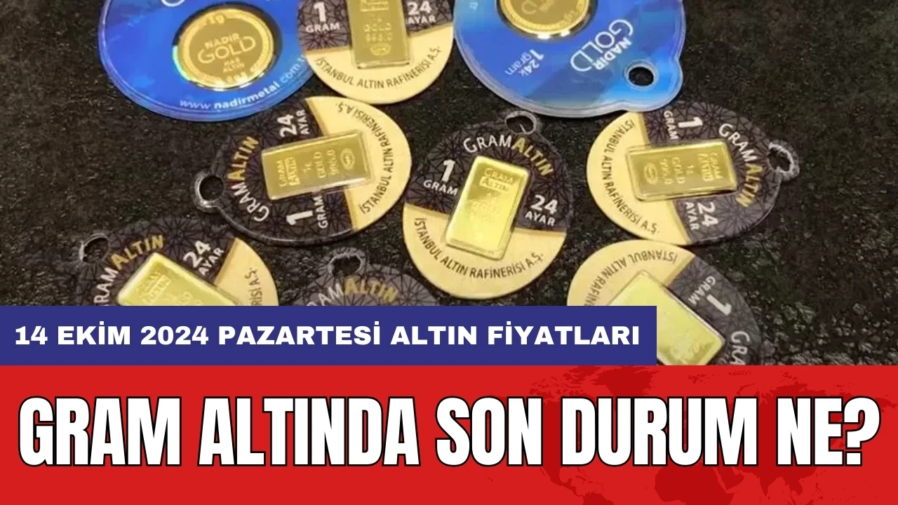 Gram altında son durum ne? 14 Ekim 2024 Pazartesi altın fiyatları