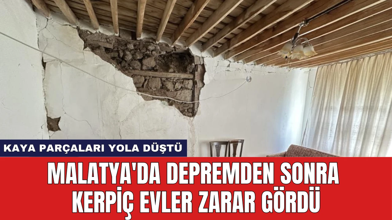 Malatya'da Depremden Sonra Kerpiç Evler Zarar Gördü