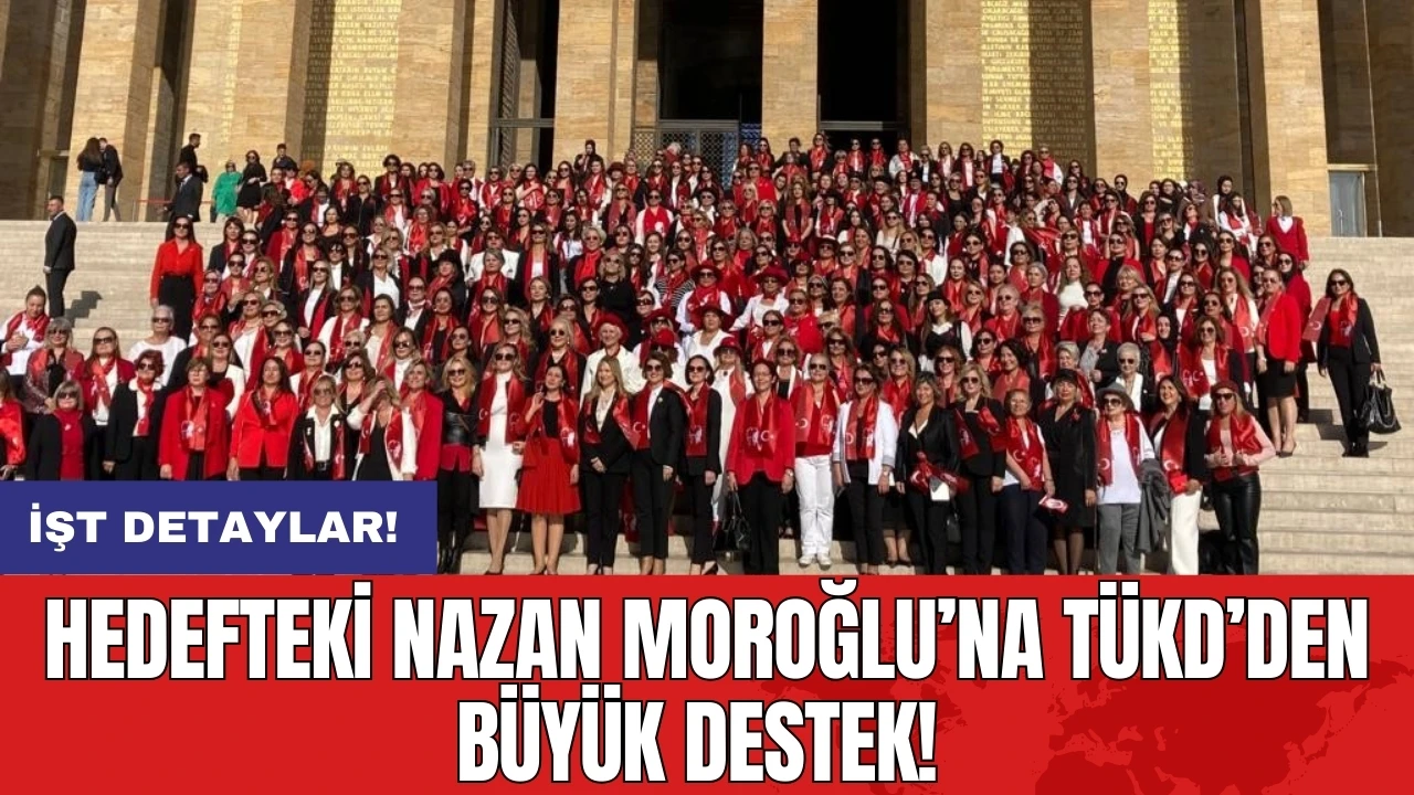 Hedefteki Nazan Moroğlu’na TÜKD’den büyük destek!